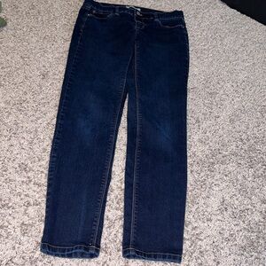 White House Black Market Dark Indigo Straight-Leg Jeans